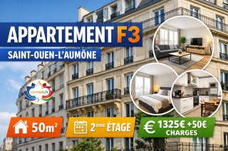 🏠 Appartement F3 à louer – Saint-Ouen-l’Aumône 50m² 