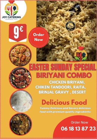 Easter special chicken biriyani combo