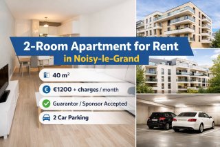 Noisy-le-Grand பகுதியில் 40m² புதிய வீடு வாடகைக்கு – Parking உடன்