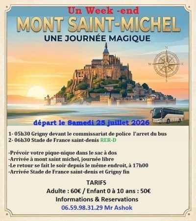 🇫🇷🚌 Mont Saint-Michel Bus Trip 2026 – Paris / Grigny இலிருந்து Magical Voyage