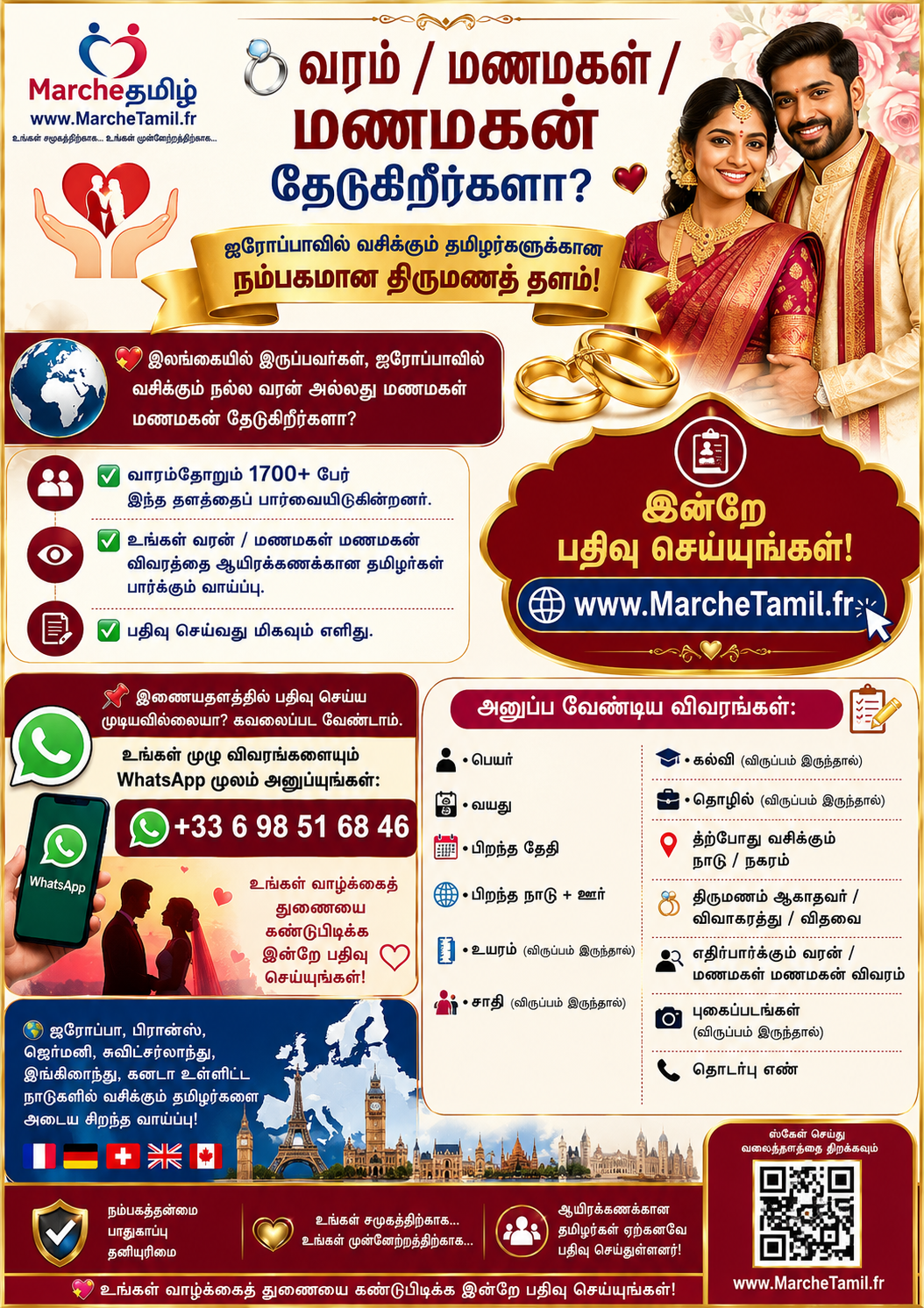 வரம் / மணமகள் /மணமகன் தேடுகிறீர்களா? — 1/1