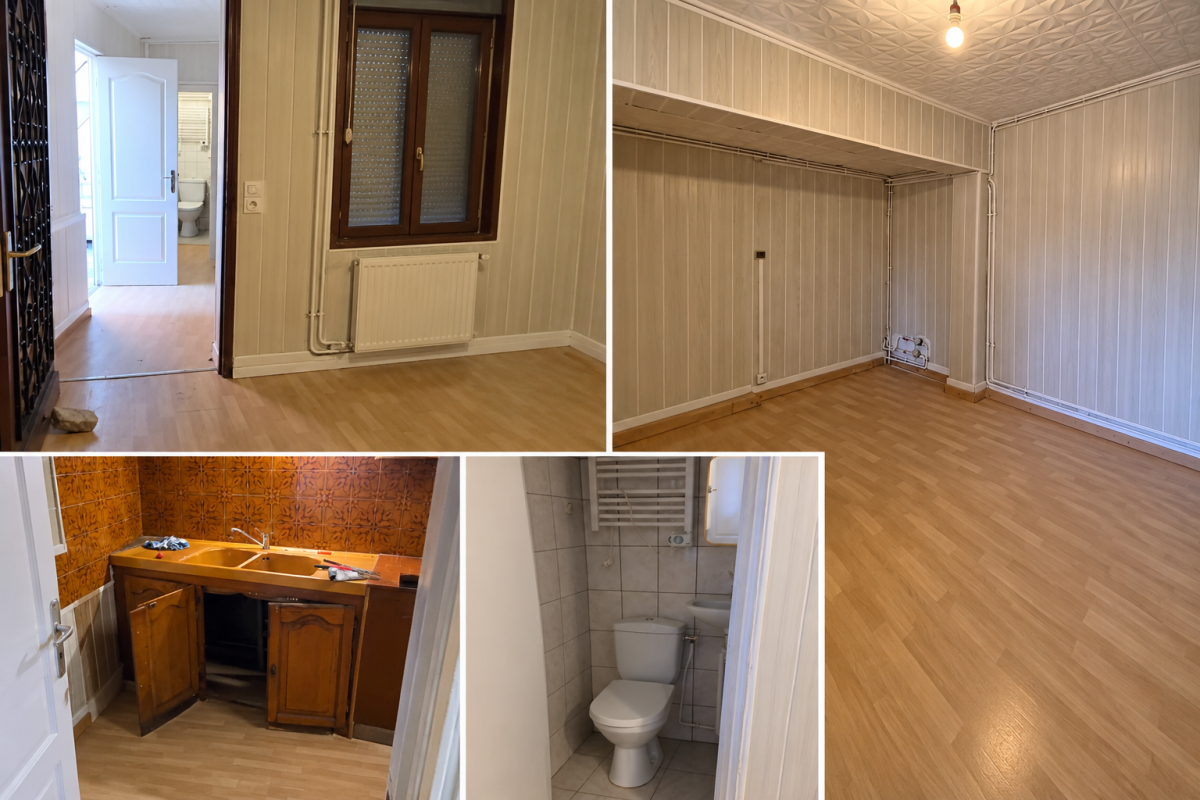🏠 2 Pièces வீடு வாடகைக்கு – 35m² | 650€ | Le Bourget – Sarcelles — 2/3